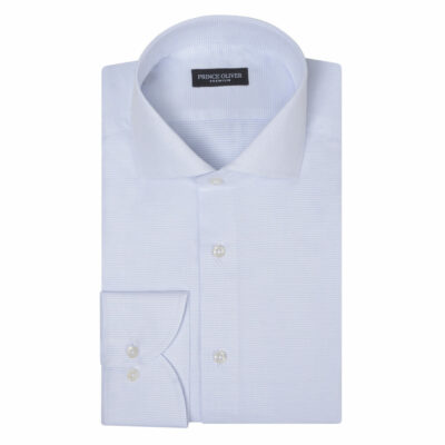 Superior White Striped Shirt 100% Fine Cotton (Modern Fit)