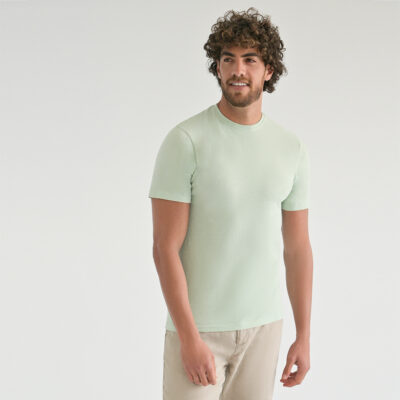 Brand New T-Shirt Flama Mint 100% Cotton (Modern Fit)