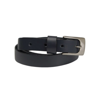 Prince Oliver Ocean Women's Leather Belt Dark Blue 100% Leather