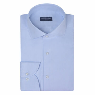 Superior Light Blue Shirt 100% Fine Cotton (Modern Fit)