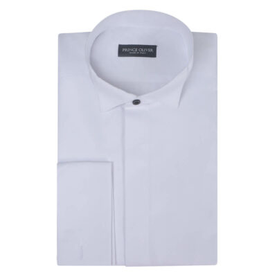 Superior White Tuxedo Shirt for Cufflinks 100% Fine Cotton (Modern Fit)