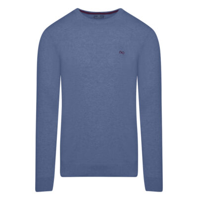 Logo-Embroidered Knit Blouse Ciel (Modern Fit)