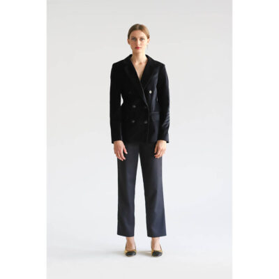 Women's Blue Velvet Jacket