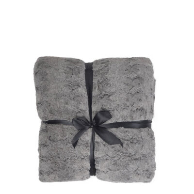 Prince Oliver Double Blanket Sheepskin Fur Blanket Brown 200 x 220 cm