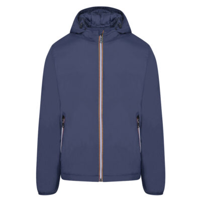 Hooded Lightweight Jacket Blue Modern Fit