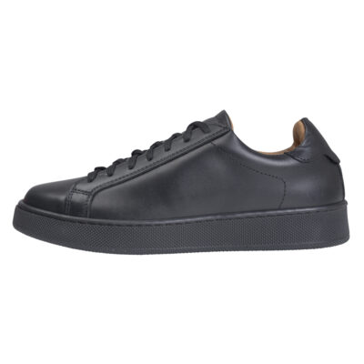 Women's Low-top Leather Sneakers Black
