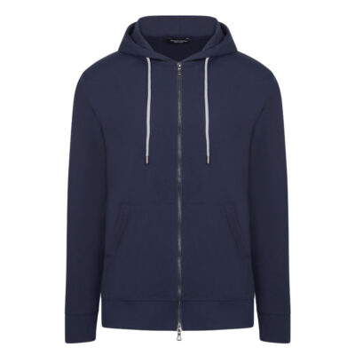 Zip up Hoodie Blue Modern Fit