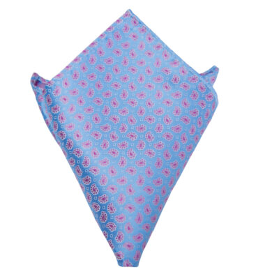 Pocket Square Light Blue with Lahouri