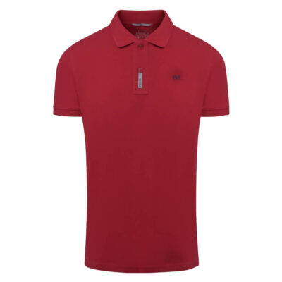 Essential Polo Double Pique Red in Cotton Regular Fit