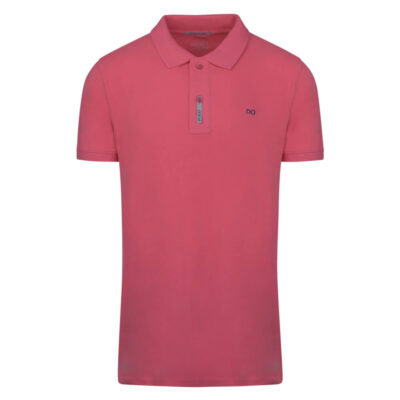 Essential Polo Double Pique Coral in Cotton Regular Fit