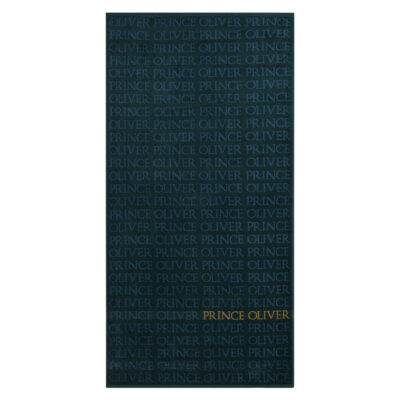 Deluxe Velour Jacquard Logo Beach Towel 180×90 cm Green/Blue