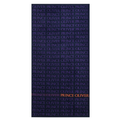 Deluxe Velour Jacquard Logo  Beach Towel 180×90 cm Blue/Purple