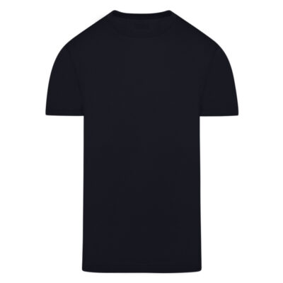 Crew Neck T-Shirt Black in Cotton Regular Fit