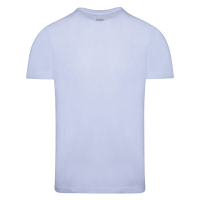 Crew Neck T-Shirt White in Cotton Regular Fit