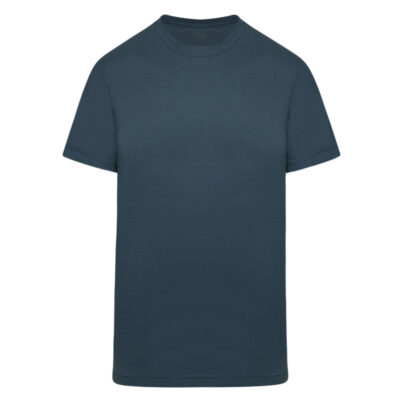 Crew Neck T-Shirt Green in Cotton Regular Fit