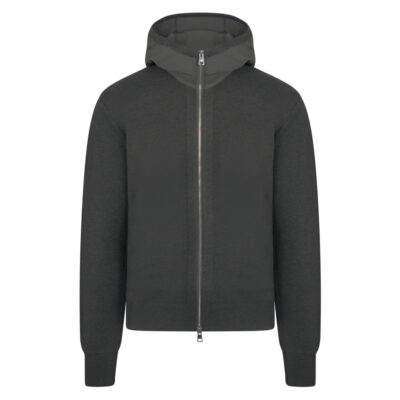 DUNO "ERNEST" Green Hooded Jacket Regular Fit