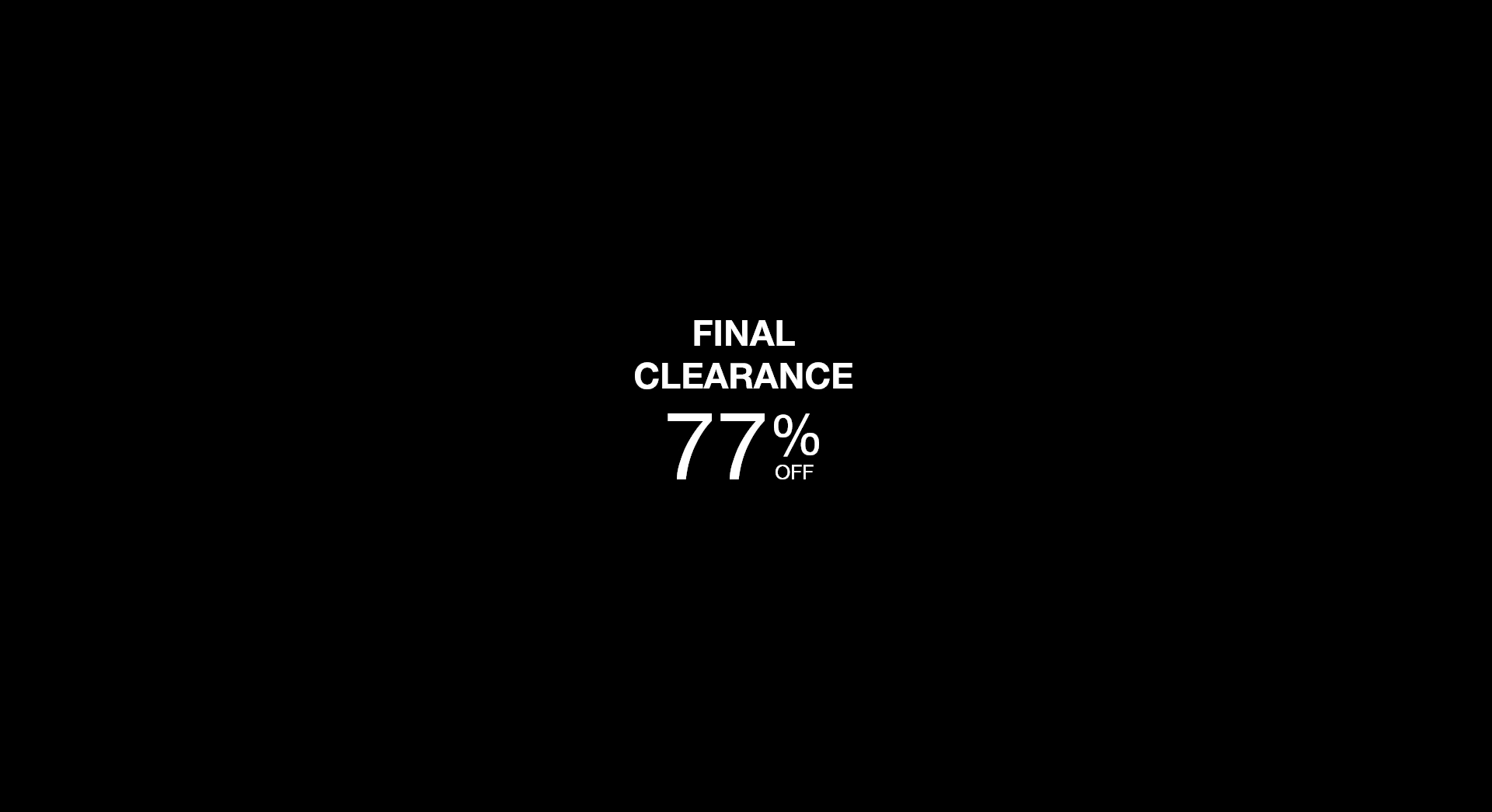Final Clearance